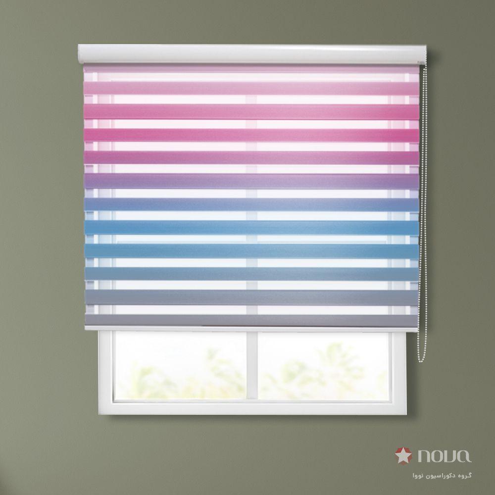 پرده زبرا طرح طیف رنگی کد RC-01