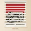 پرده زبرا چاپی طرح خطوط آبستره مینیمال کد MM-02