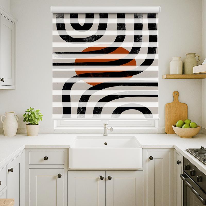 عکس محصول پرده زبرا طرح مینیمال کد MM-03