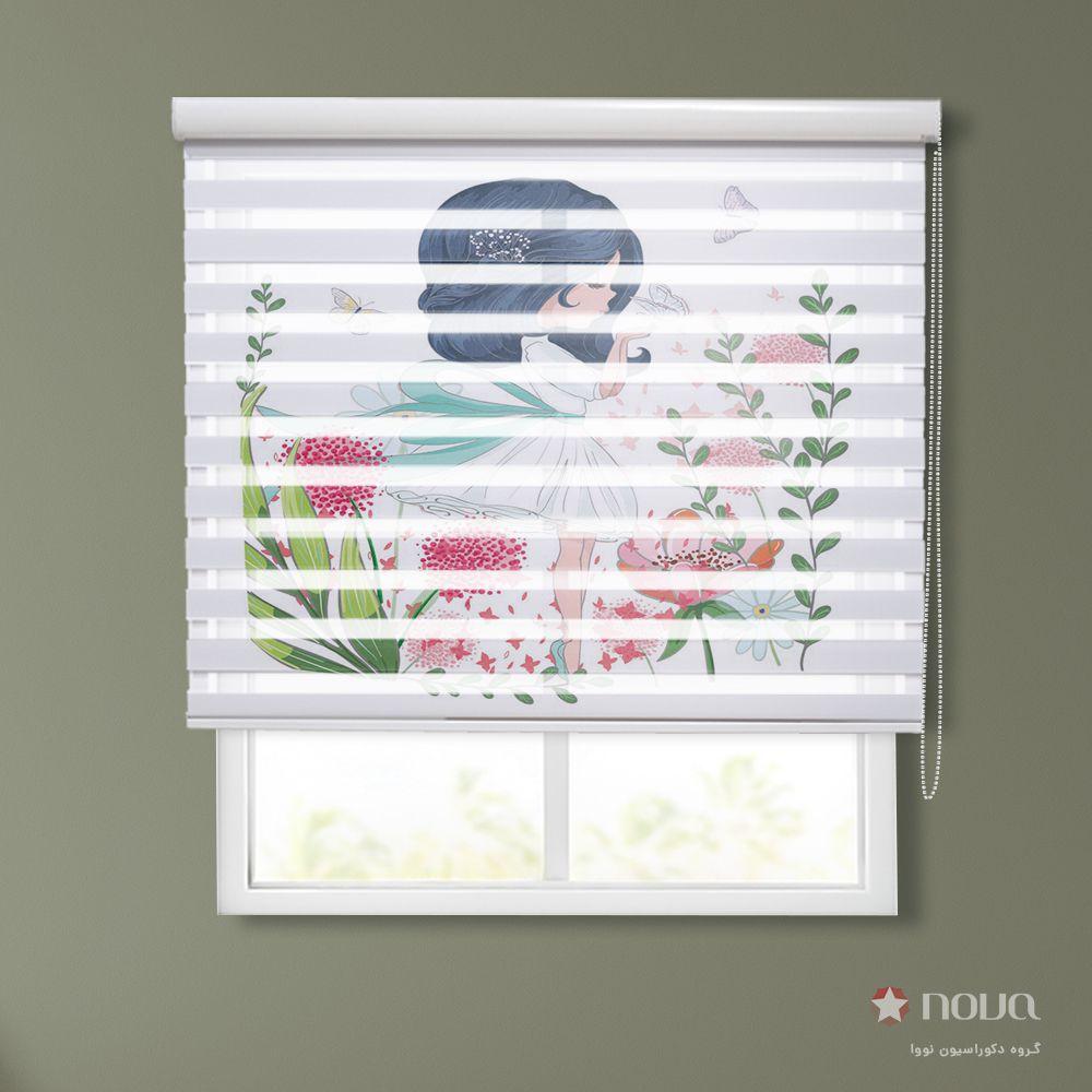 پرده زبرا طرح فرشته کوچولو کد KDS-23