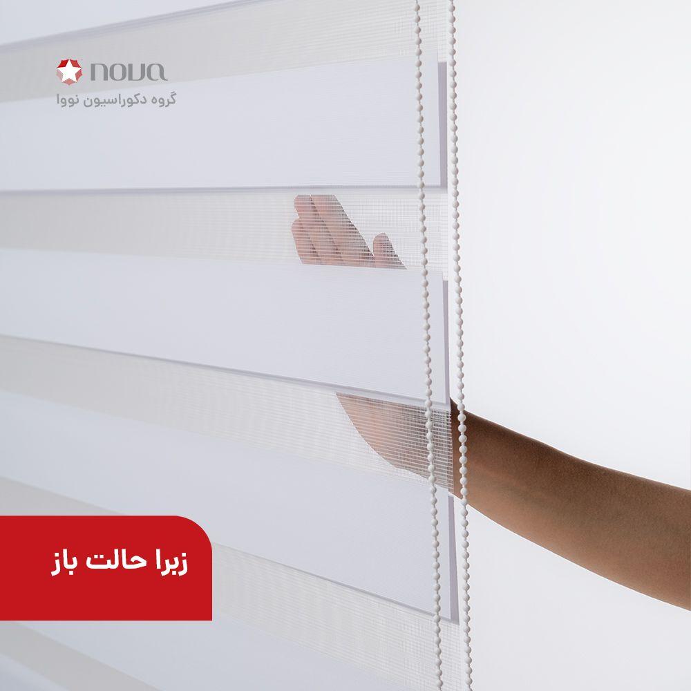 عکس محصول پرده زبرا تصویری طرح 4K گل طلایی کد FLW-04