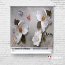 پرده شید تصویری طرح 3D گل و پروانه کد FLW-30