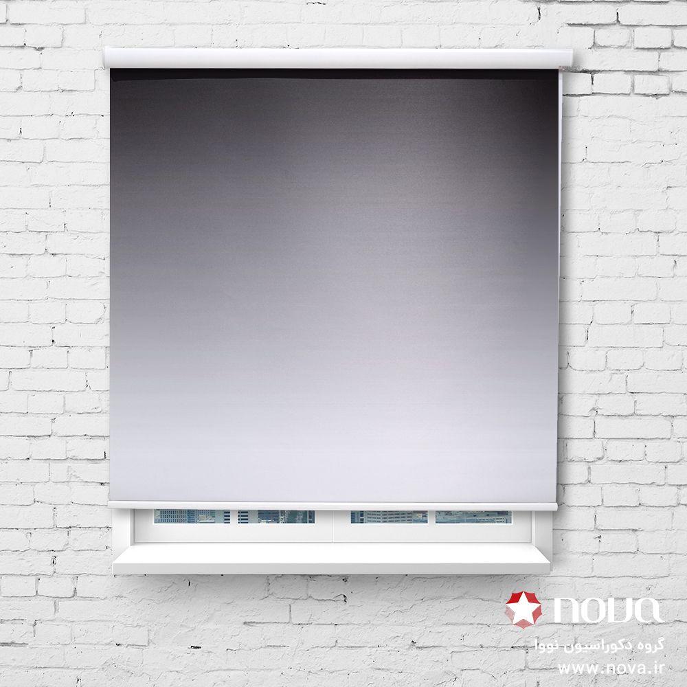 پرده شید طرح گردینت رنگ مشکی کد HS-22