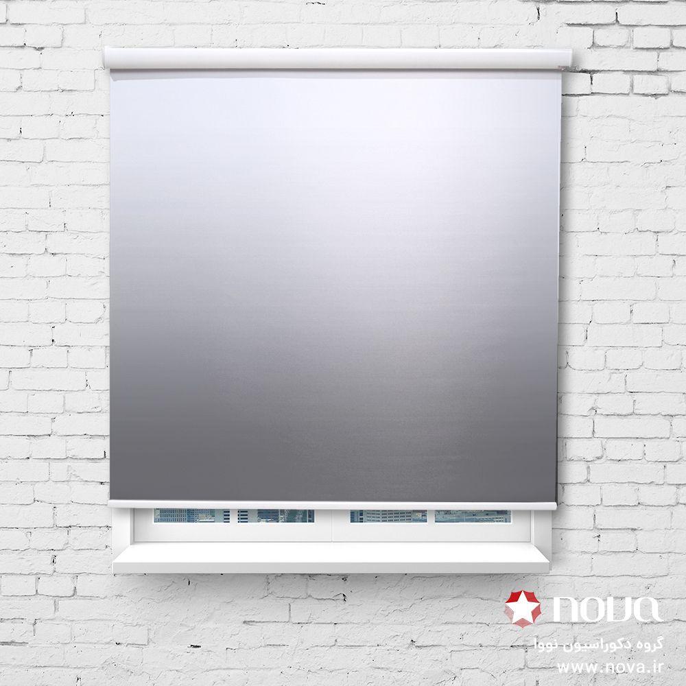 عکس محصول پرده شید طرح گردینت رنگ طوسی کد HS-03