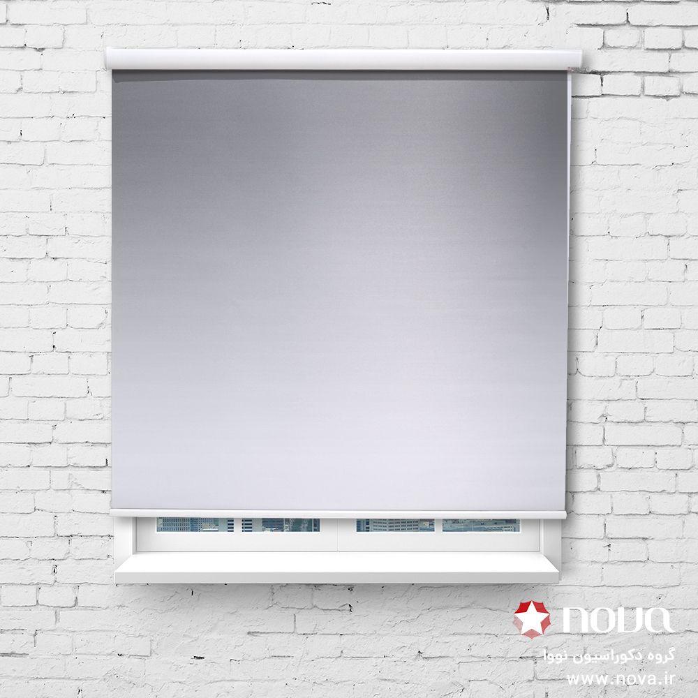 پرده شید طرح گردینت رنگ طوسی کد HS-03
