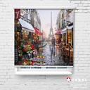 پرده شید تصویری طرح هنری شهر پاریس آبرنگی کد ART-14