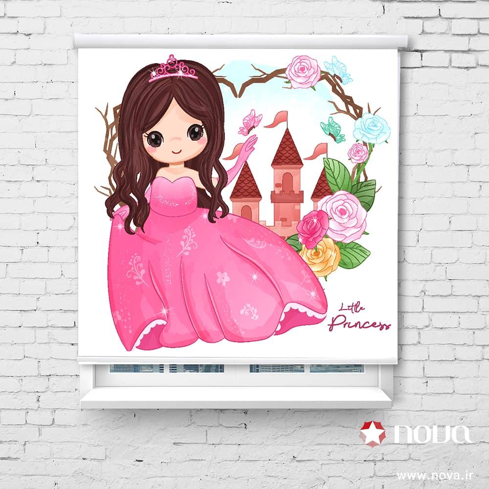 پرده شید طرح پرنسس کوچولو کد KDS-49