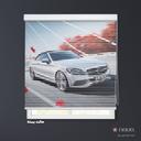 پرده شب و روز 1 سانتی تصویری طرح ماشین مرسدس بنز کد CAR-13