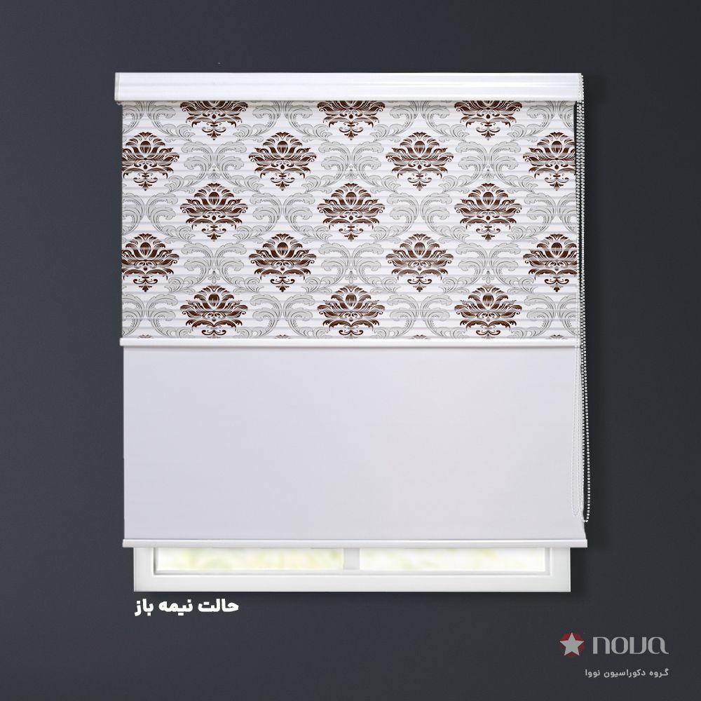 عکس محصول پرده شب و روز 1 سانتی پترن کلاسیک طرح داماسک کد PAT-18