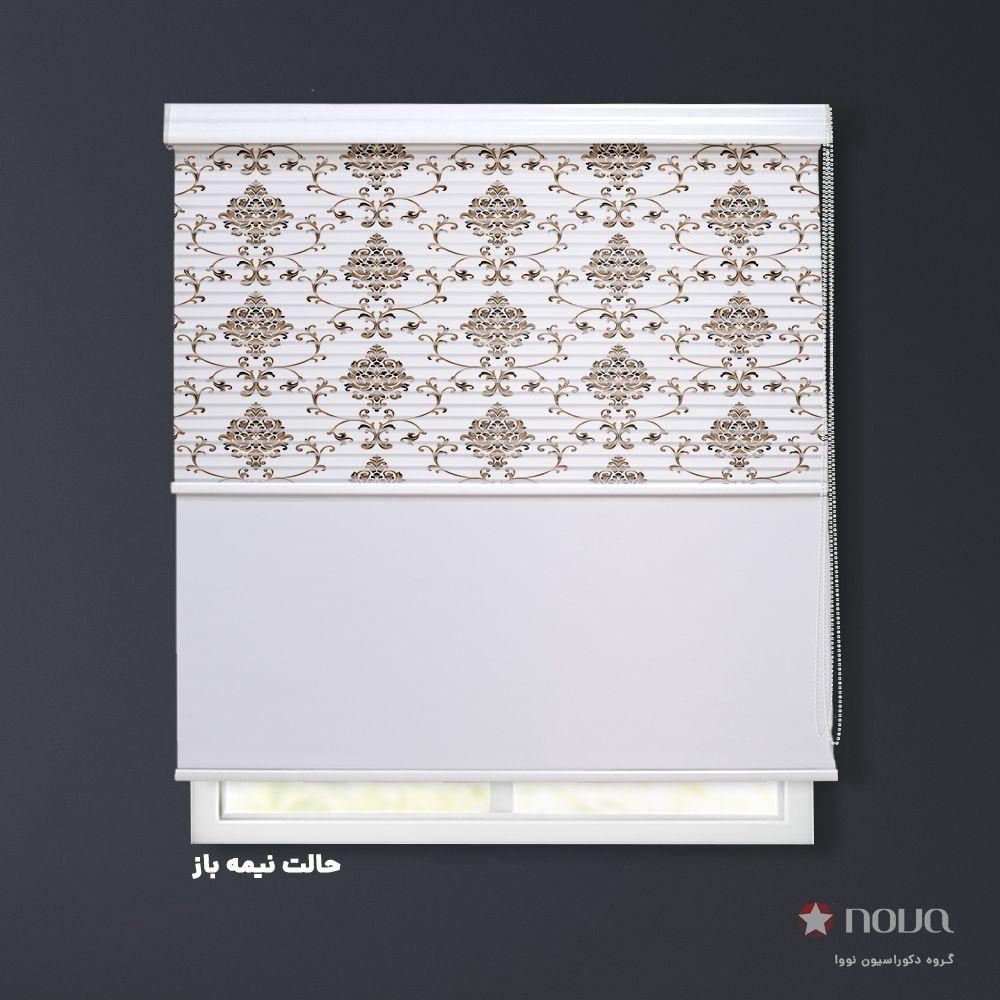 عکس محصول پرده شب و روز 1 سانتی پترن کلاسیک طرح داماسک کد PAT-21