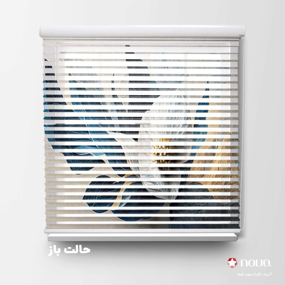 عکس محصول پرده سیلوئت تصویری طرح 4K گل طلایی کد FLW-13
