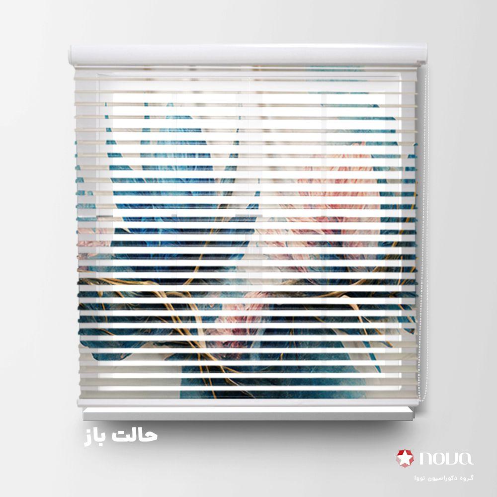 عکس محصول پرده سیلوئت تصویری طرح 4K گل بنفش کد FLW-15