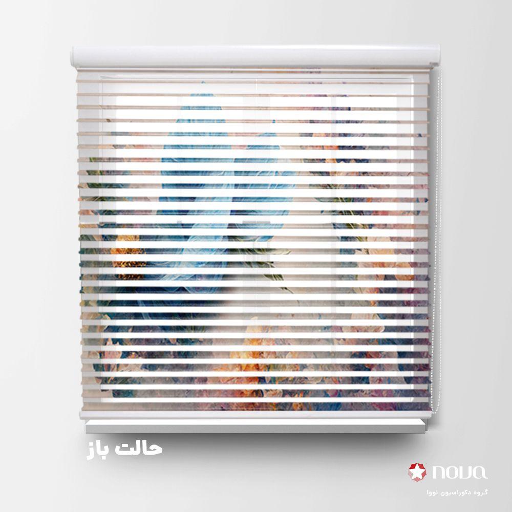 عکس محصول پرده سیلوئت تصویری طرح 4K گل بنفش کد FLW-16