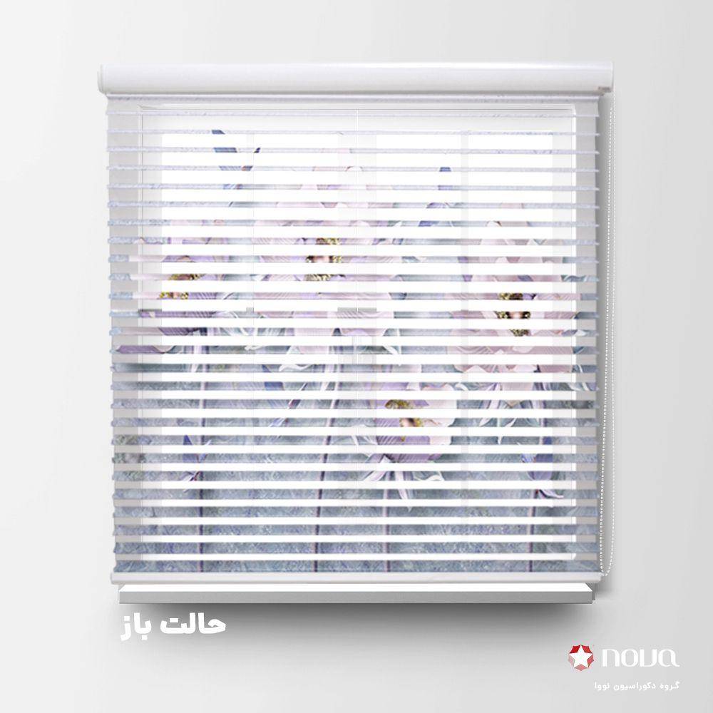 عکس محصول پرده سیلوئت تصویری طرح 3D گل و پروانه کد FLW-18
