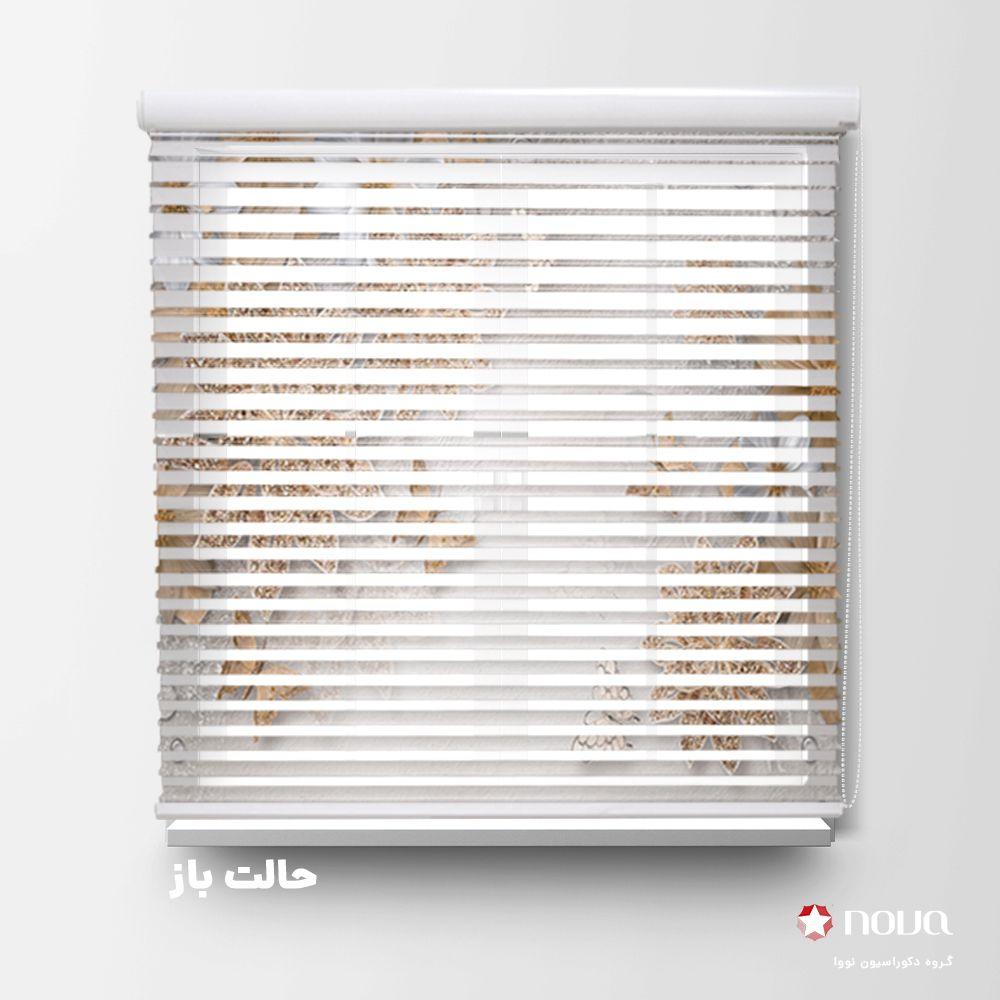 عکس محصول پرده سیلوئت تصویری طرح 3D گل و پروانه طلایی کد FLW-21