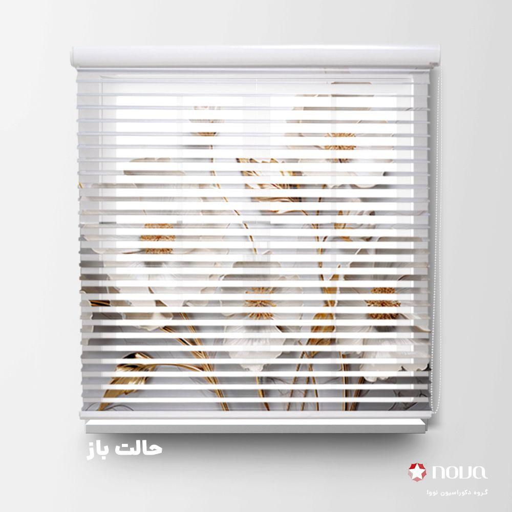 عکس محصول پرده سیلوئت تصویری طرح گل کد FLW-35