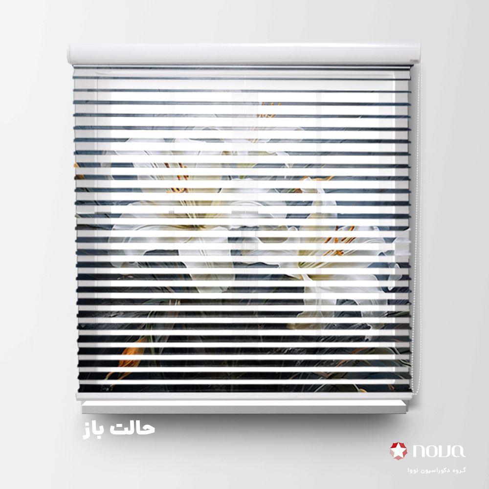 عکس محصول پرده سیلوئت تصویری طرح گل کد FLW-36
