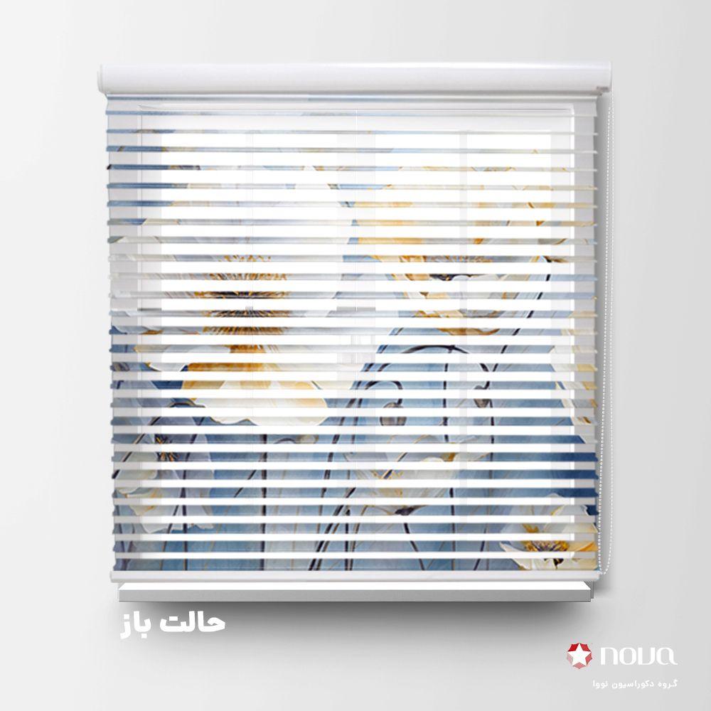 عکس محصول پرده سیلوئت تصویری طرح گل کد FLW-37