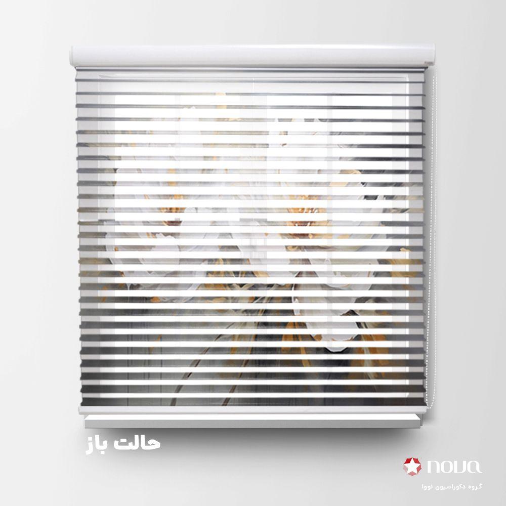 عکس محصول پرده سیلوئت تصویری طرح گل کد FLW-38