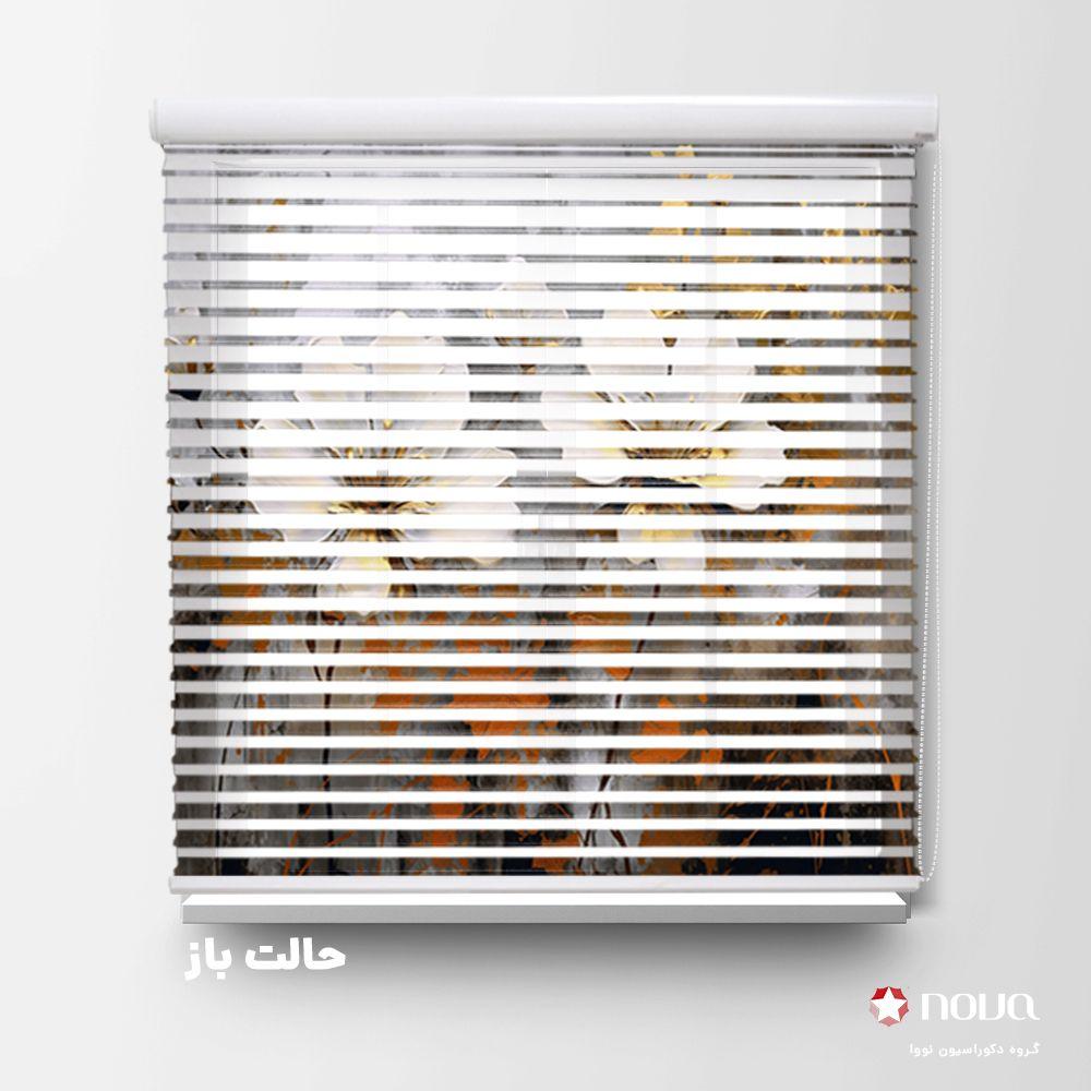 عکس محصول پرده سیلوئت تصویری طرح گل کد FLW-40