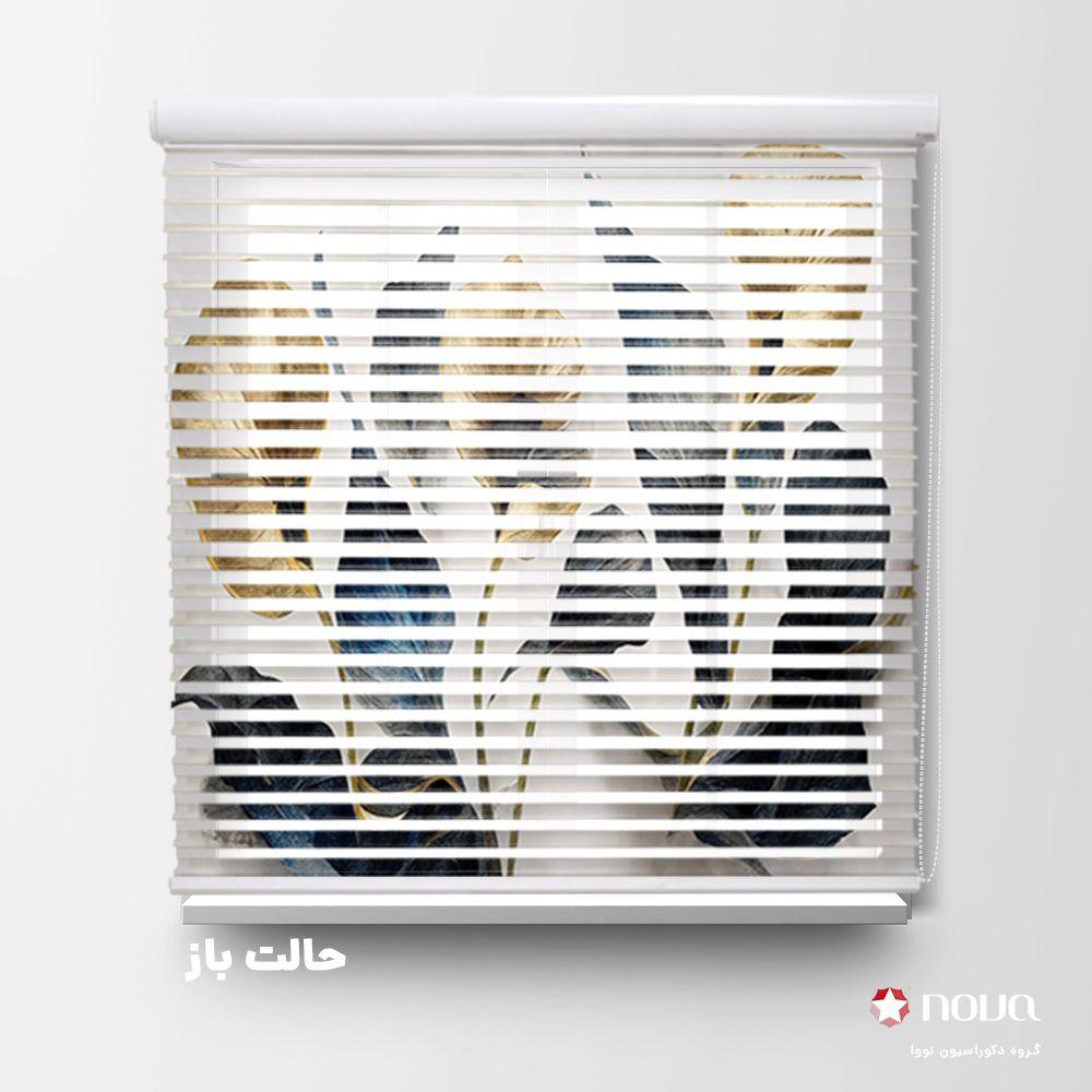عکس محصول پرده سیلوئت تصویری طرح 4K گل طلایی کد FLW-06