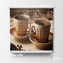پرده سیلوئت تصویری طرح قهوه کد FOD-04