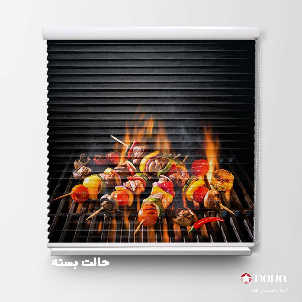 پرده سیلوئت تصویری طرح باربیکیو کد FOD-09