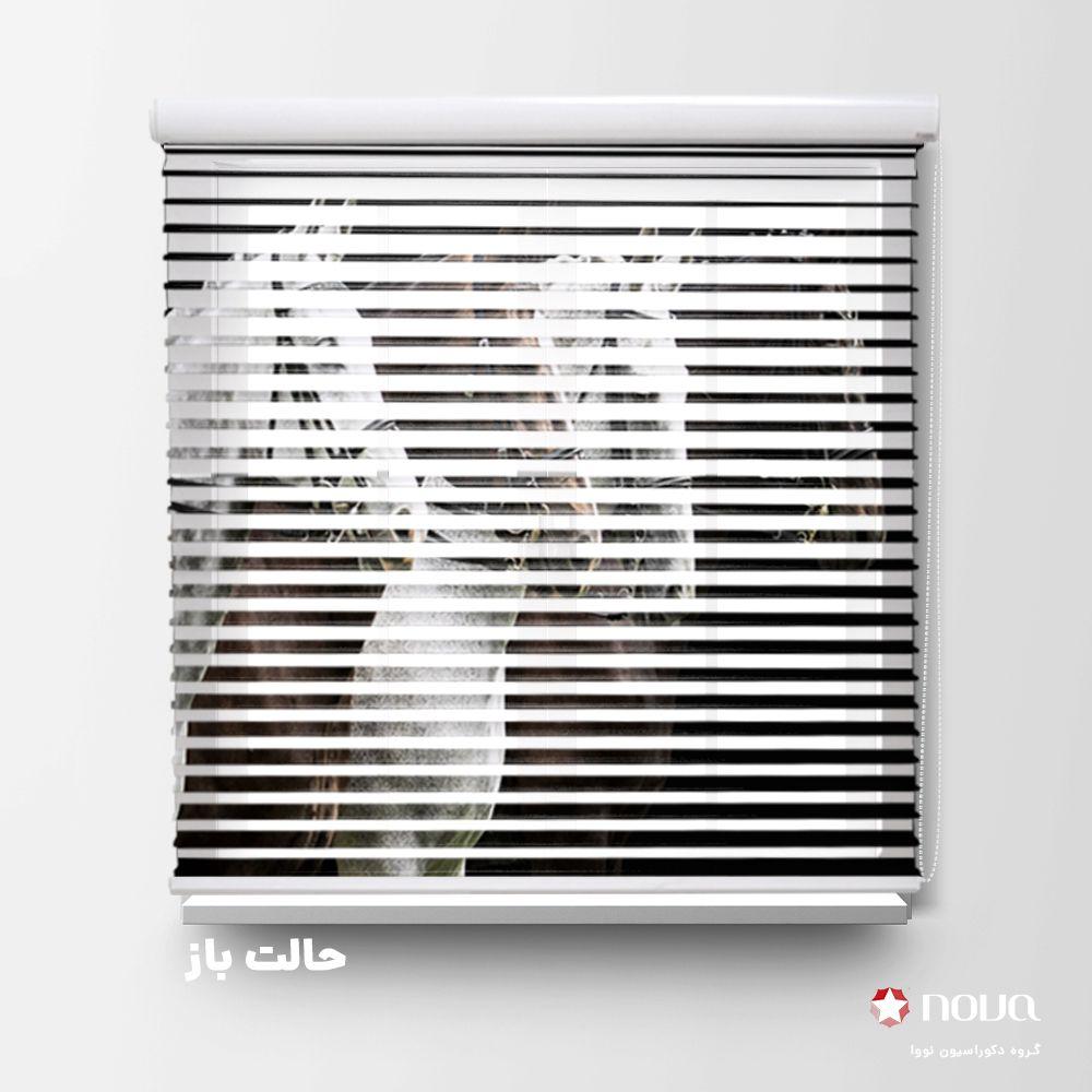 عکس محصول پرده سیلوئت تصویری طرح چهار اسب زیبا  کد ANM-01