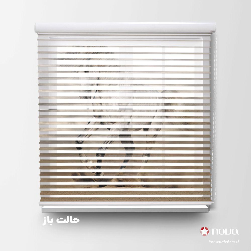 عکس محصول پرده سیلوئت تصویری طرح اسب سفید کد ANM-05
