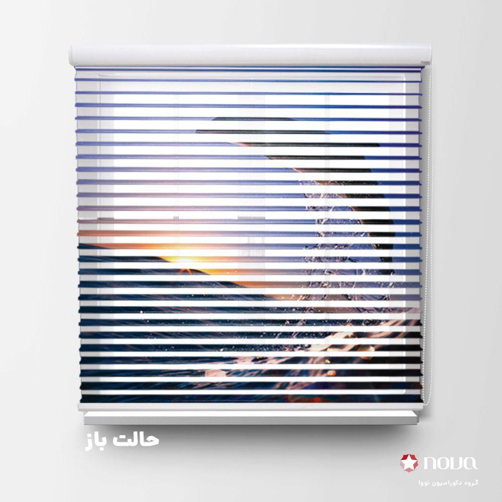 عکس محصول پرده سیلوئت تصویری طرح دولفین کد ANM-09