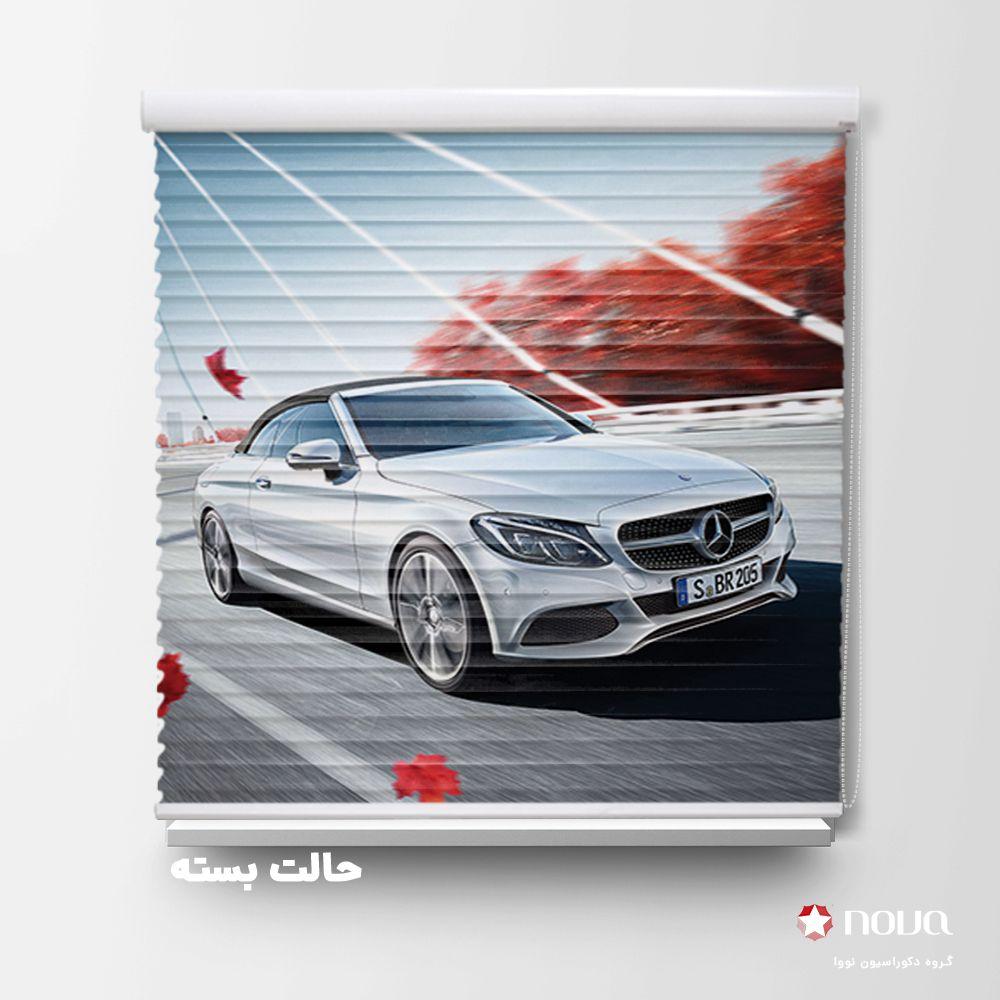 پرده سیلوئت تصویری طرح دوچرخه کد CAR-12