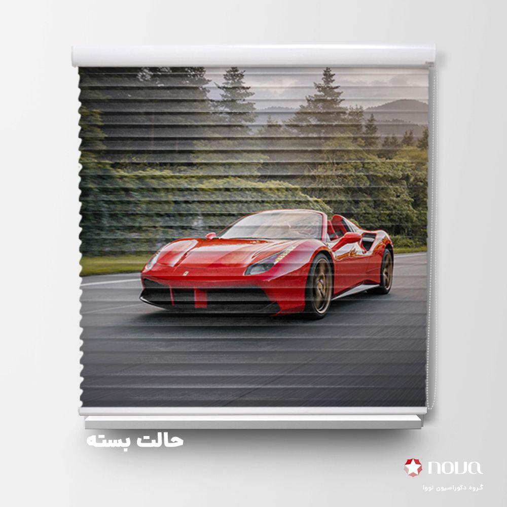 پرده سیلوئت تصویری طرح ماشین مرسدس بنز کد CAR-13