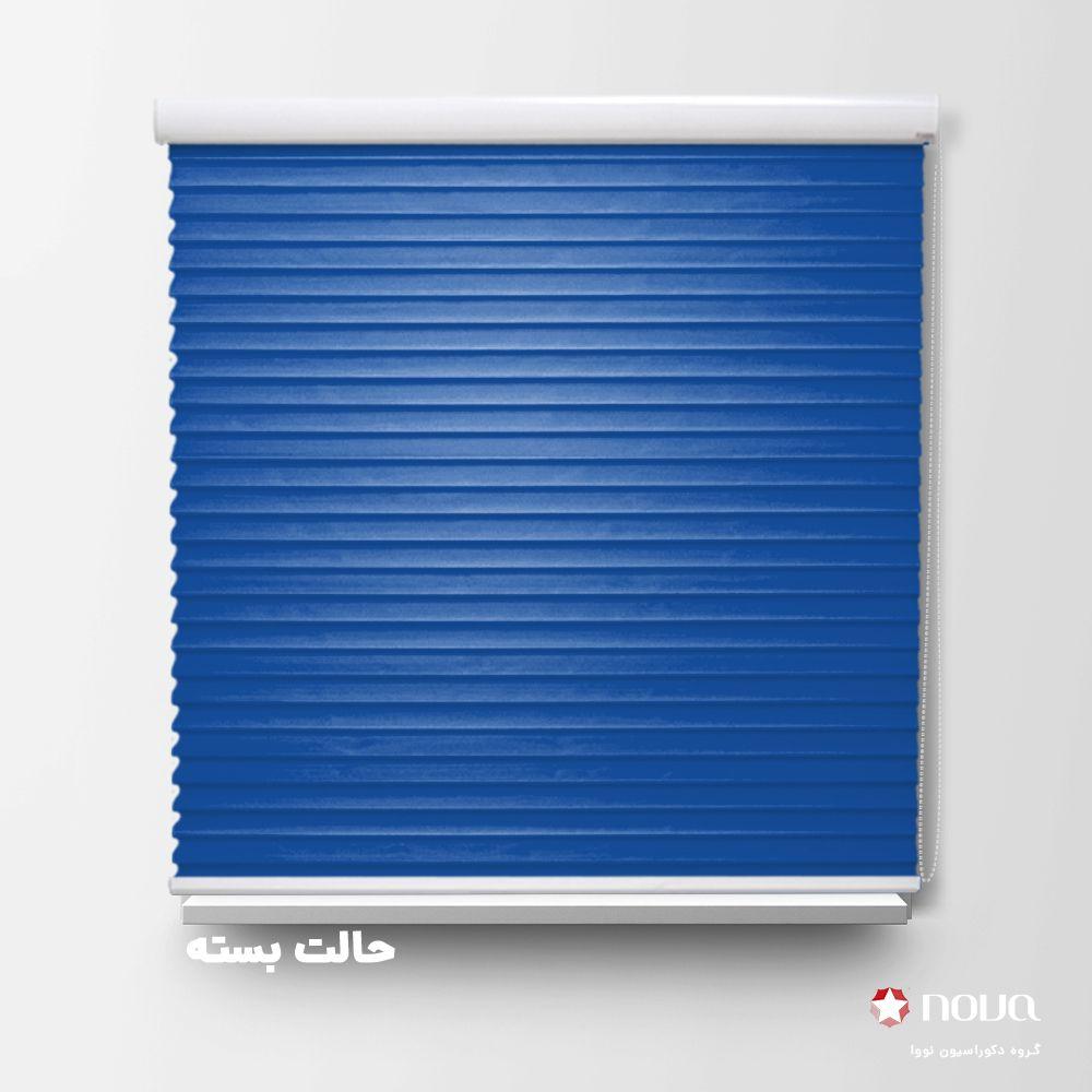 پرده سیلوئت تک رنگ سرمه ای کد COL-15