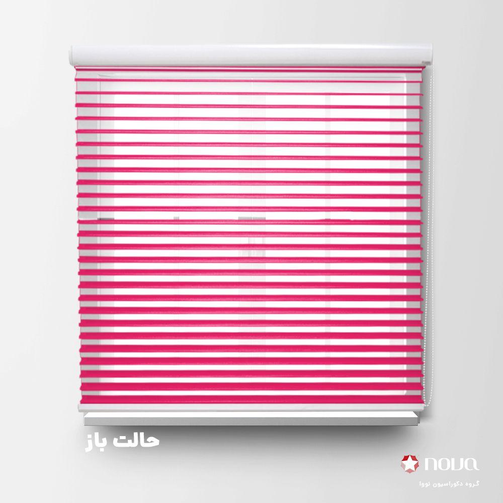 عکس محصول پرده سیلوئت تک رنگ قرمز کد COL-17