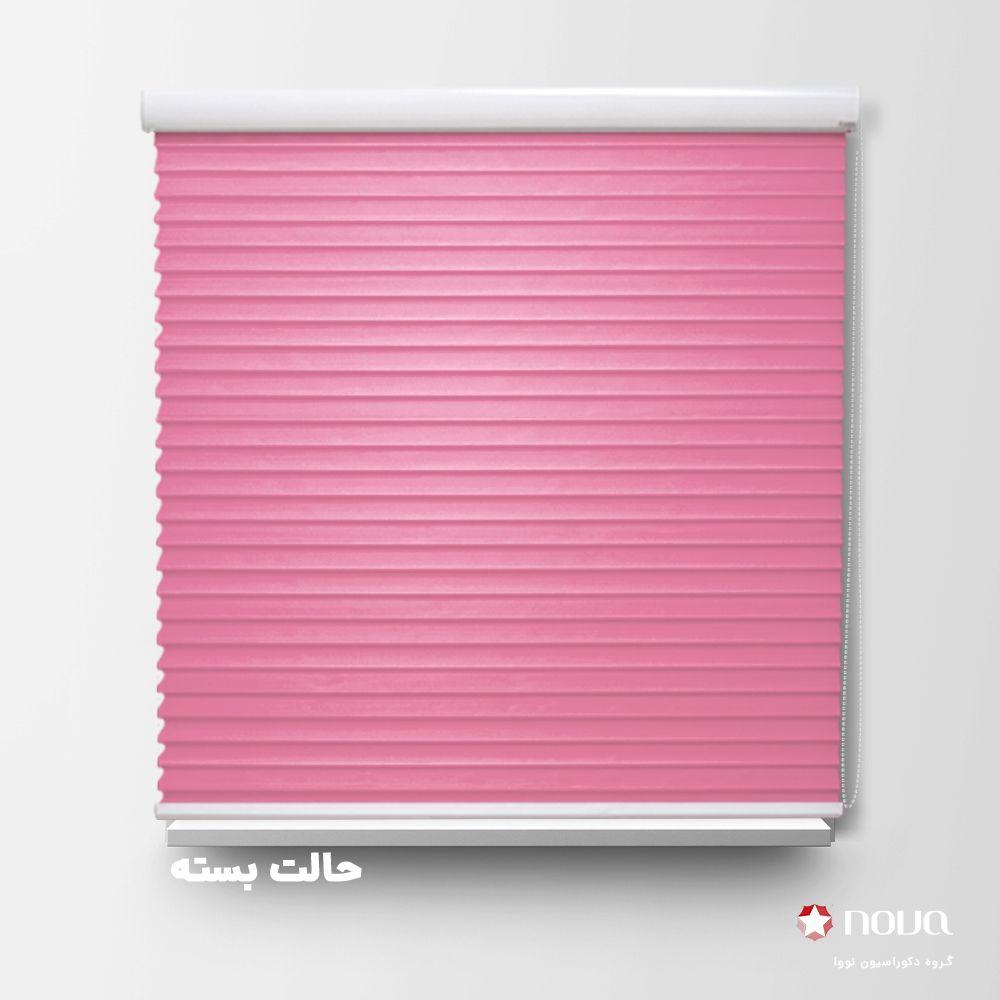 پرده سیلوئت تک رنگ صورتی کد COL-18