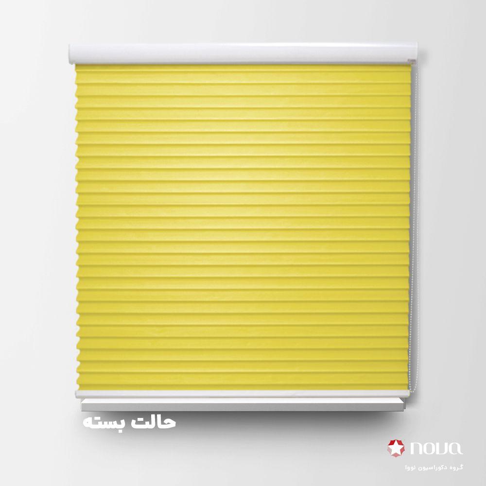 پرده سیلوئت تک رنگ زرد کد COL-02