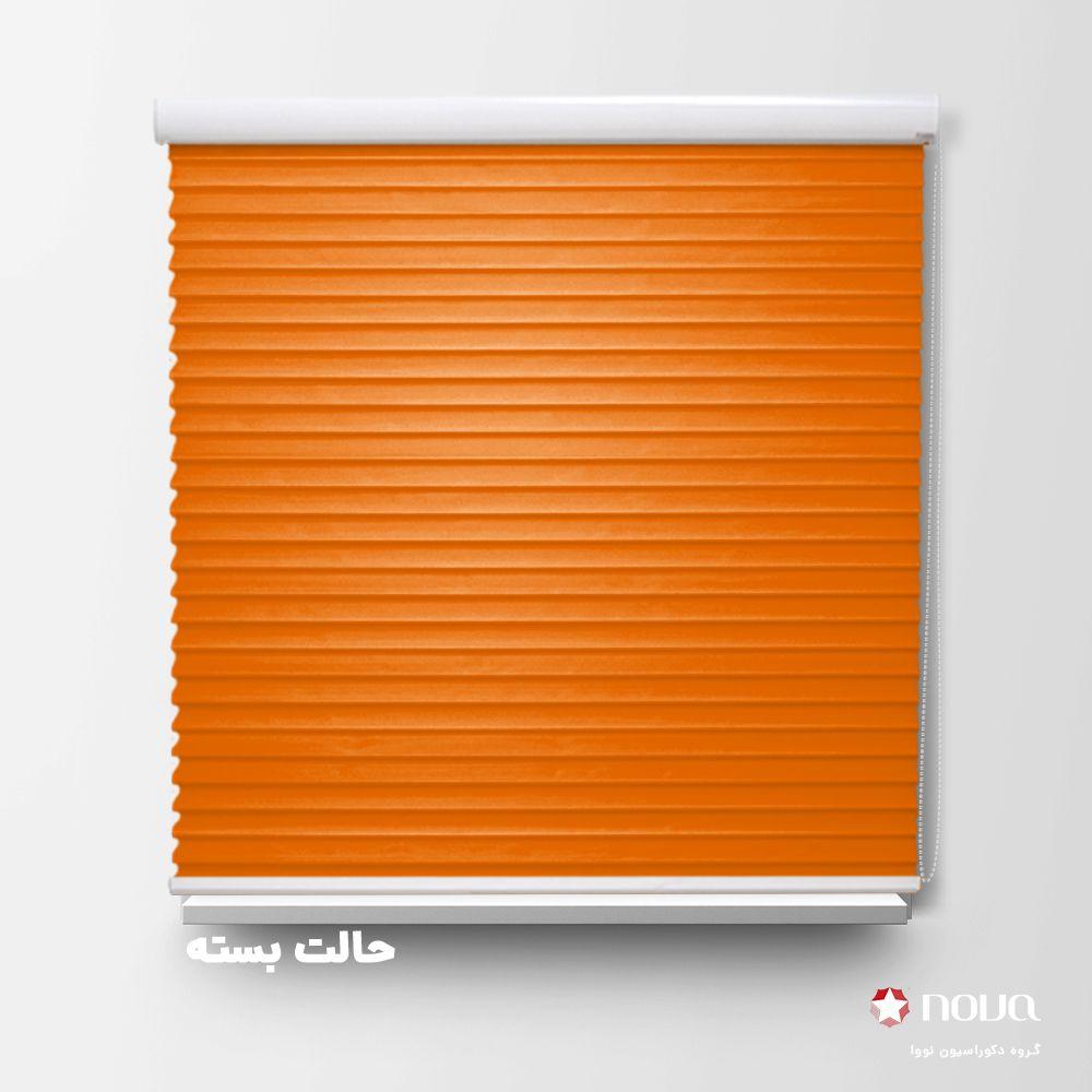 پرده سیلوئت تک رنگ نارنجی کد COL-20