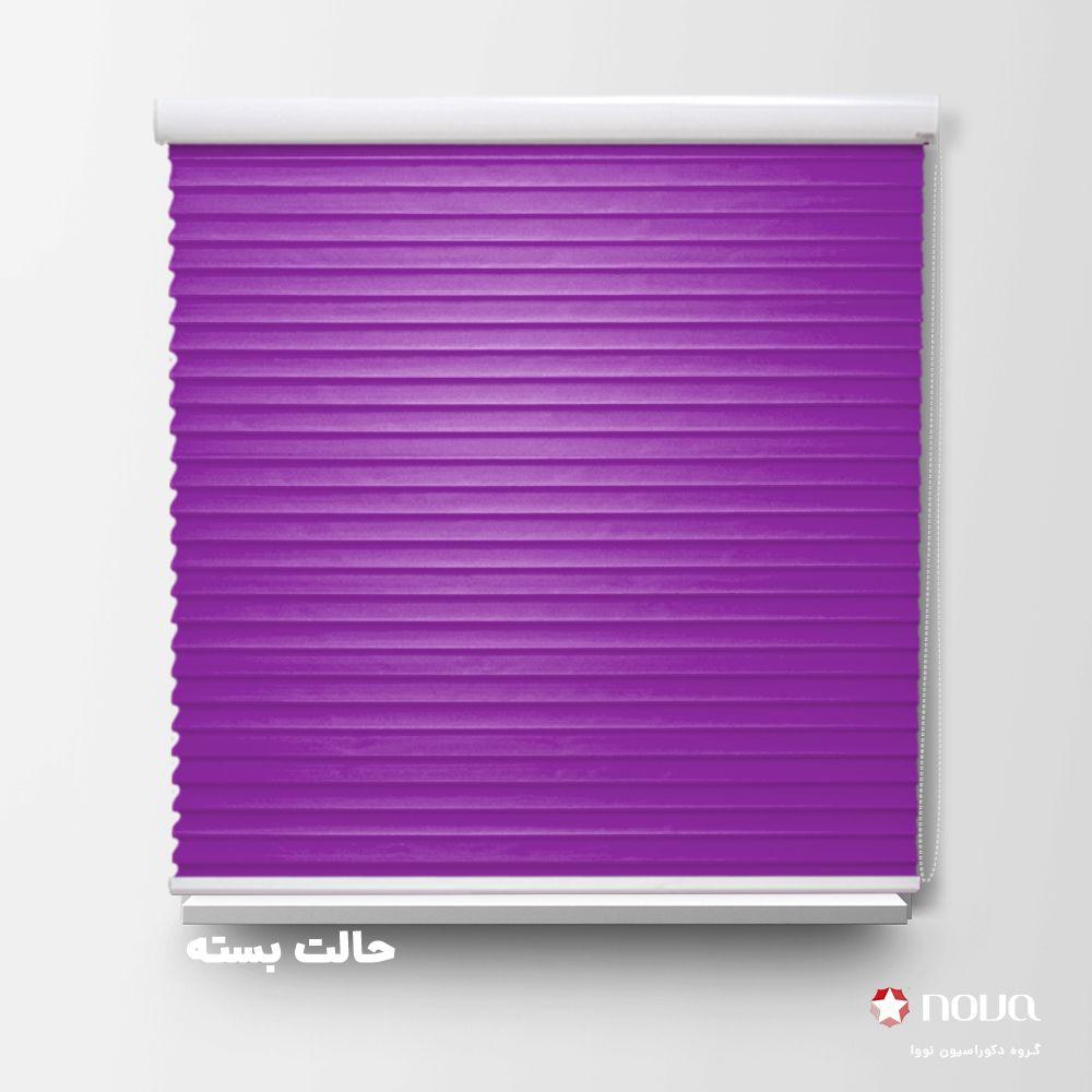 پرده سیلوئت تک رنگ بنفش کد COL-21