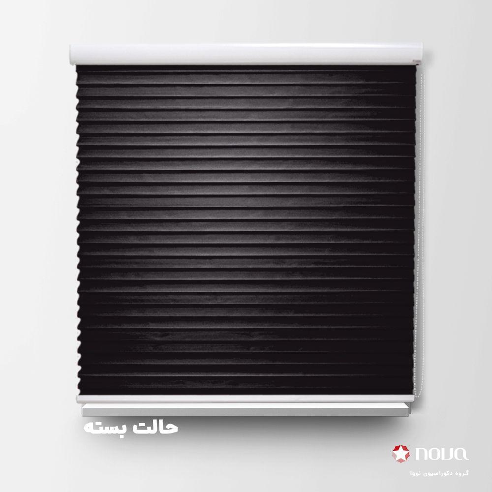 پرده سیلوئت تک رنگ مشکی کد COL-22