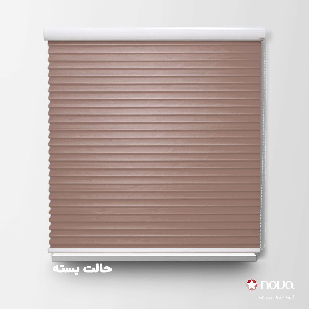 پرده سیلوئت تک رنگ نسکافه ای کد COL-04