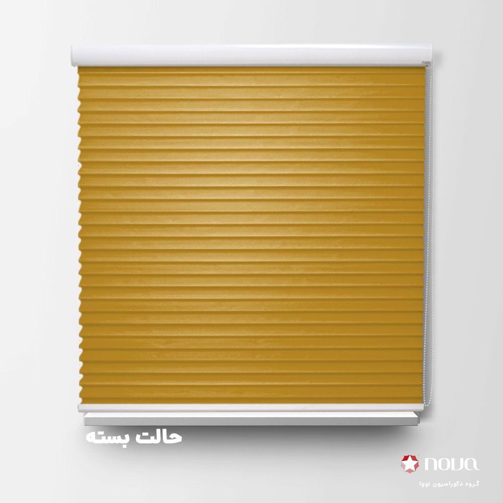 پرده سیلوئت تک رنگ طلایی کد COL-07