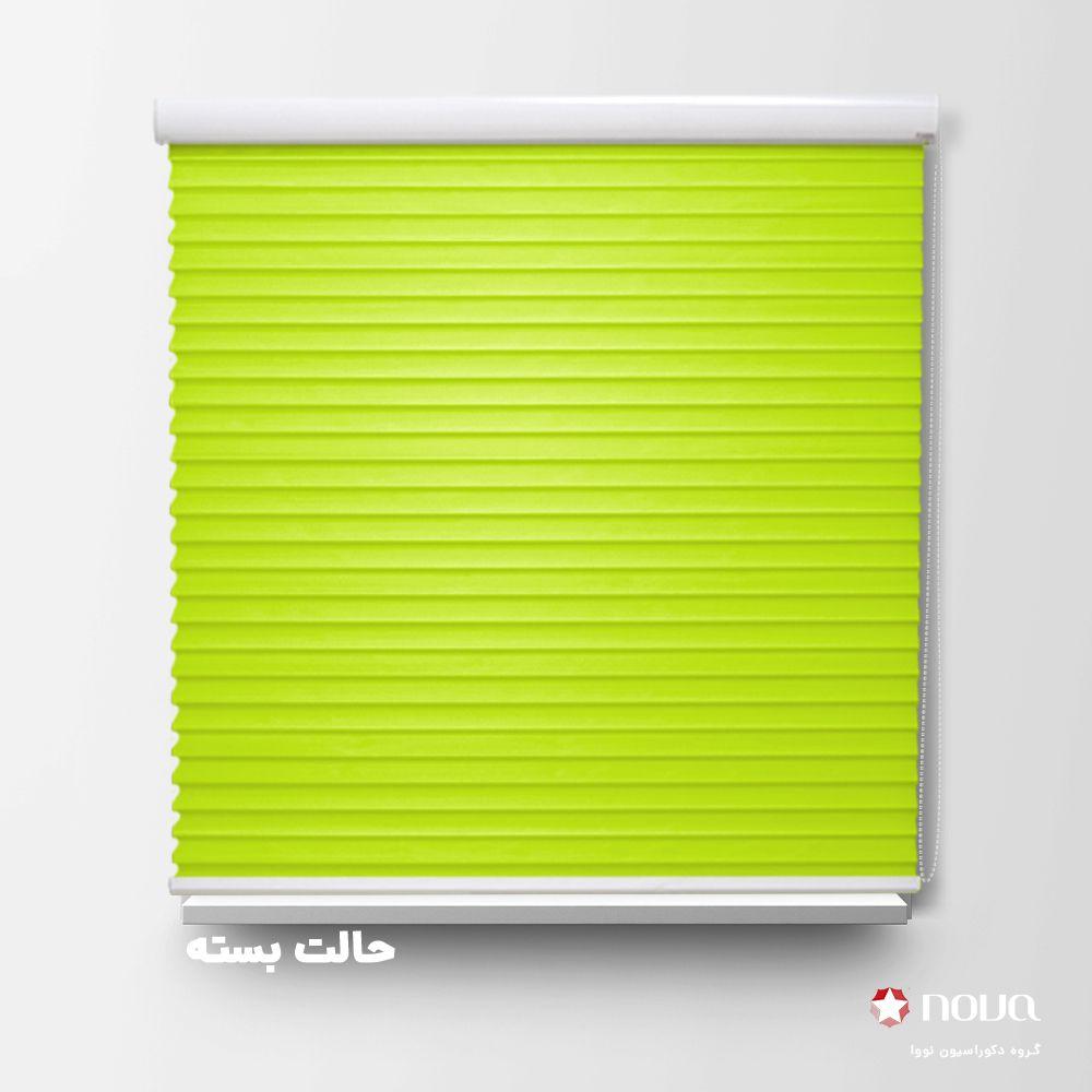 پرده سیلوئت تک رنگ زرد لیمویی کد COL-08