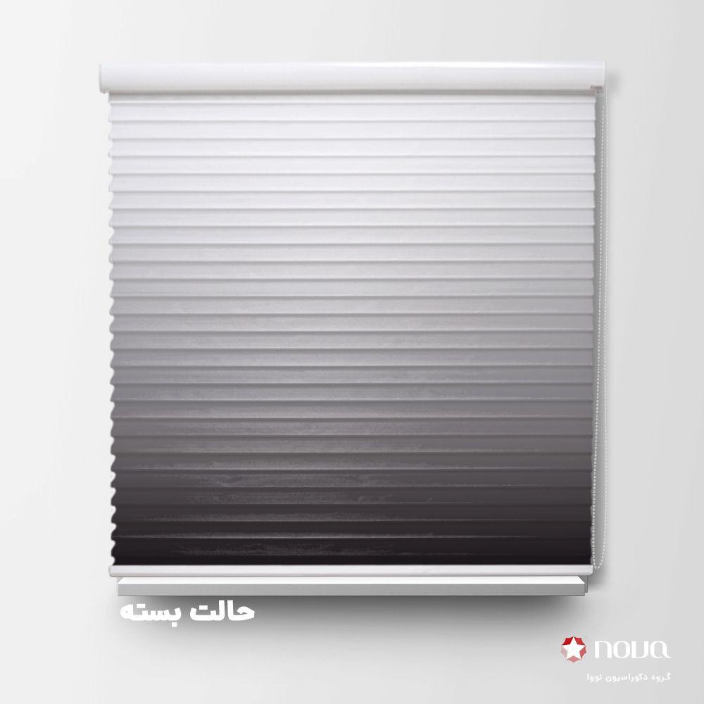پرده سیلوئت طرح گردینت رنگ مشکی کد HS-22