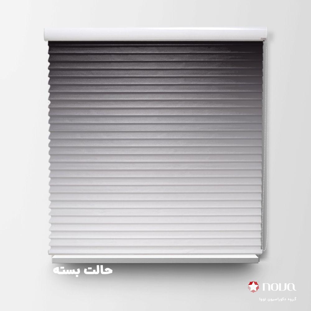 عکس محصول پرده سیلوئت طرح گردینت رنگ مشکی کد HS-22