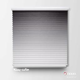 Image of پرده سیلوئت طرح گردینت رنگ مشکی کد HS-22