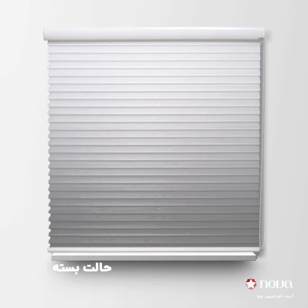 پرده سیلوئت طرح گردینت رنگ طوسی کد HS-03