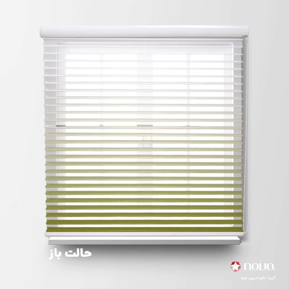 عکس محصول پرده سیلوئت طرح گردینت رنگ سبز زیتونی کد HS-11