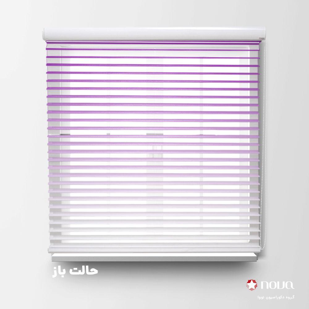 عکس محصول پرده سیلوئت طرح گردینت رنگ بنفش کد HS-21