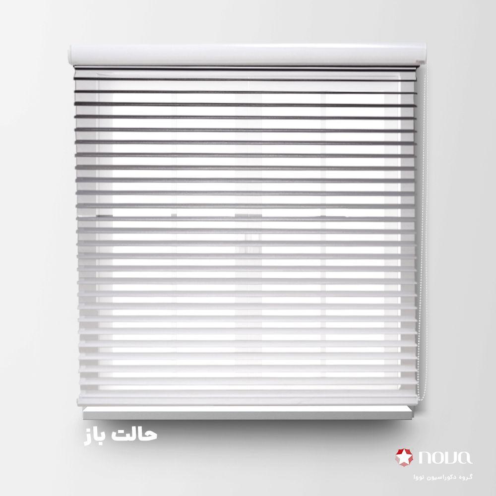 عکس محصول پرده سیلوئت طرح گردینت رنگ مشکی کد HS-22