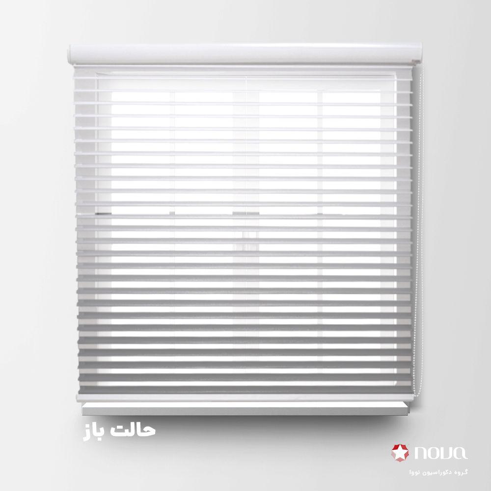 عکس محصول پرده سیلوئت طرح گردینت رنگ طوسی کد HS-03